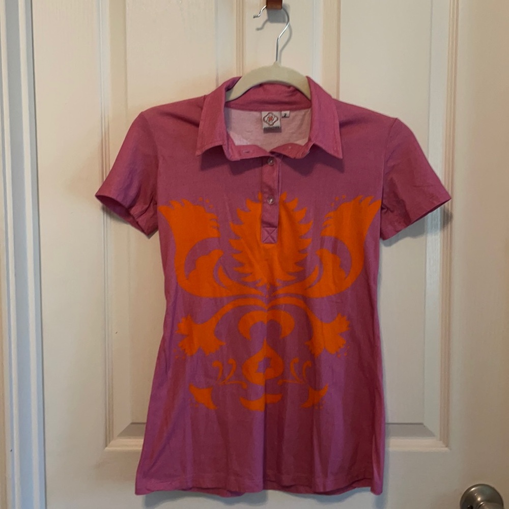 Sheridan French short sleeved polo style top NWOT